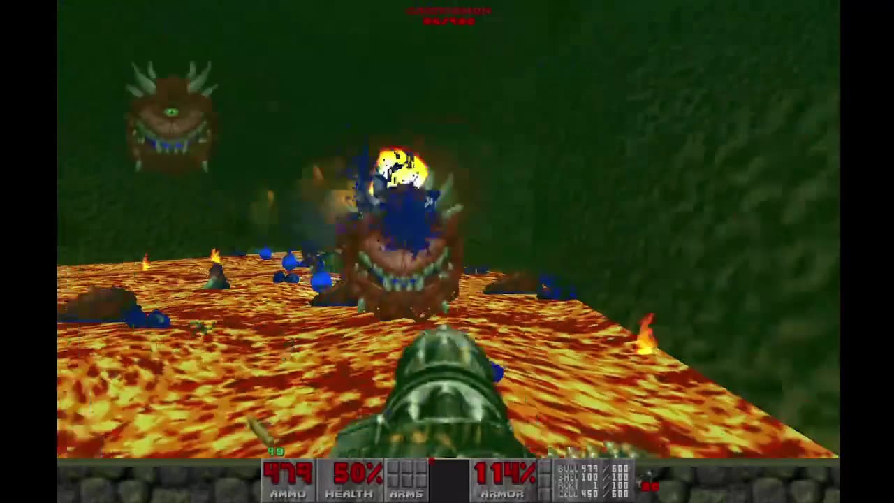 Brutal Doom 2 - Hell on Earth - Ultra Violence - The Living End (level 29) - 100% completion