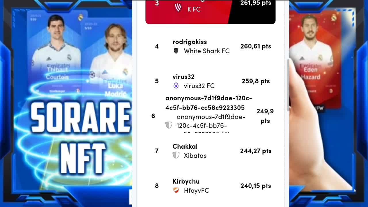 Escale seu time game NFT