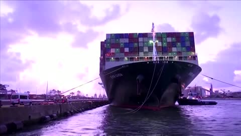 Ever Given container ship finally arrives in Rotterdam