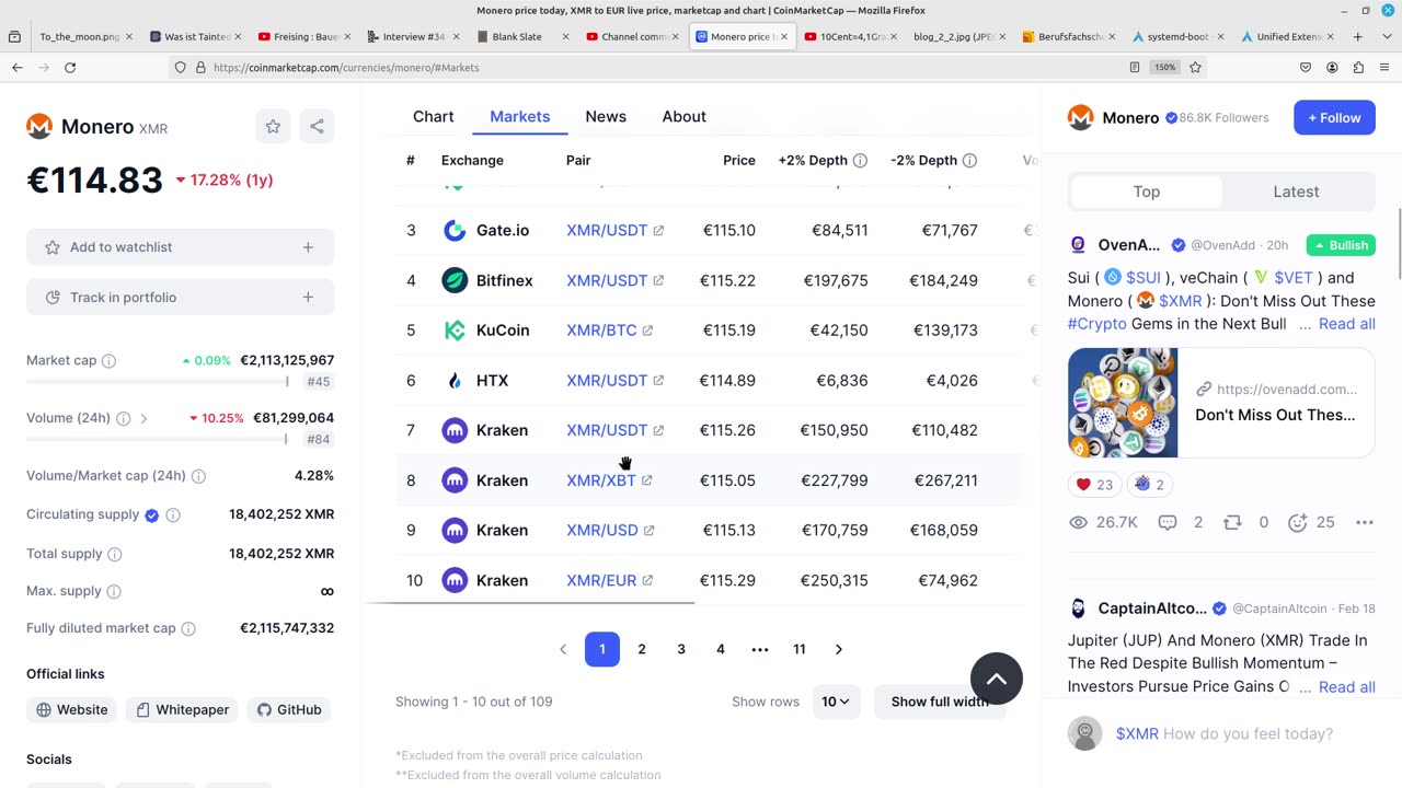 MONERO 🤑. Die Bags werden pumpen. @xiSevenHD - Reaction