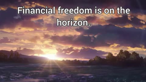 Financial freedom is on the horizon!