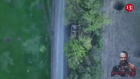 This time, Russians were able to escape from the hit equipment - they fell down and turned to forest