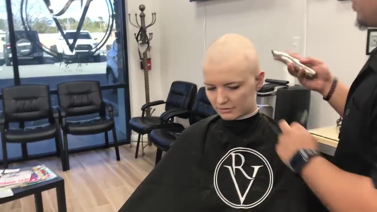 Cameron LV_ Shaved Bald at Barbershop