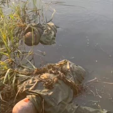 Russians Appear in the Water as it Recides