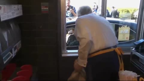 Donald Trump Surprises McDonald's Customers at Drive-Through