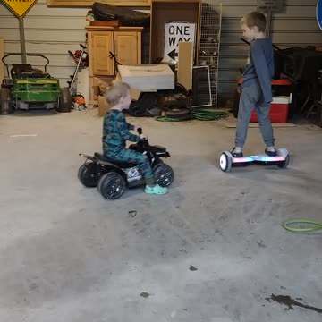 Hoverboard in garage