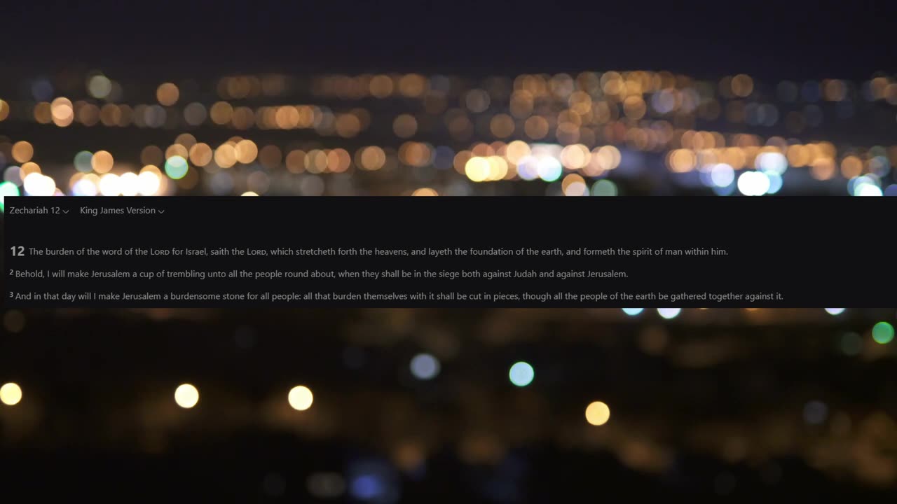 Biblical Events Playing Out Right Now In Israel ;-)