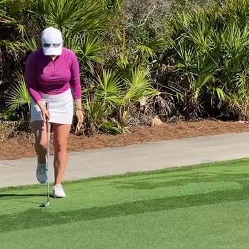 Improve your chiping with THIS drill #golf #drill #katie #dahl #practice #training #green #chipping