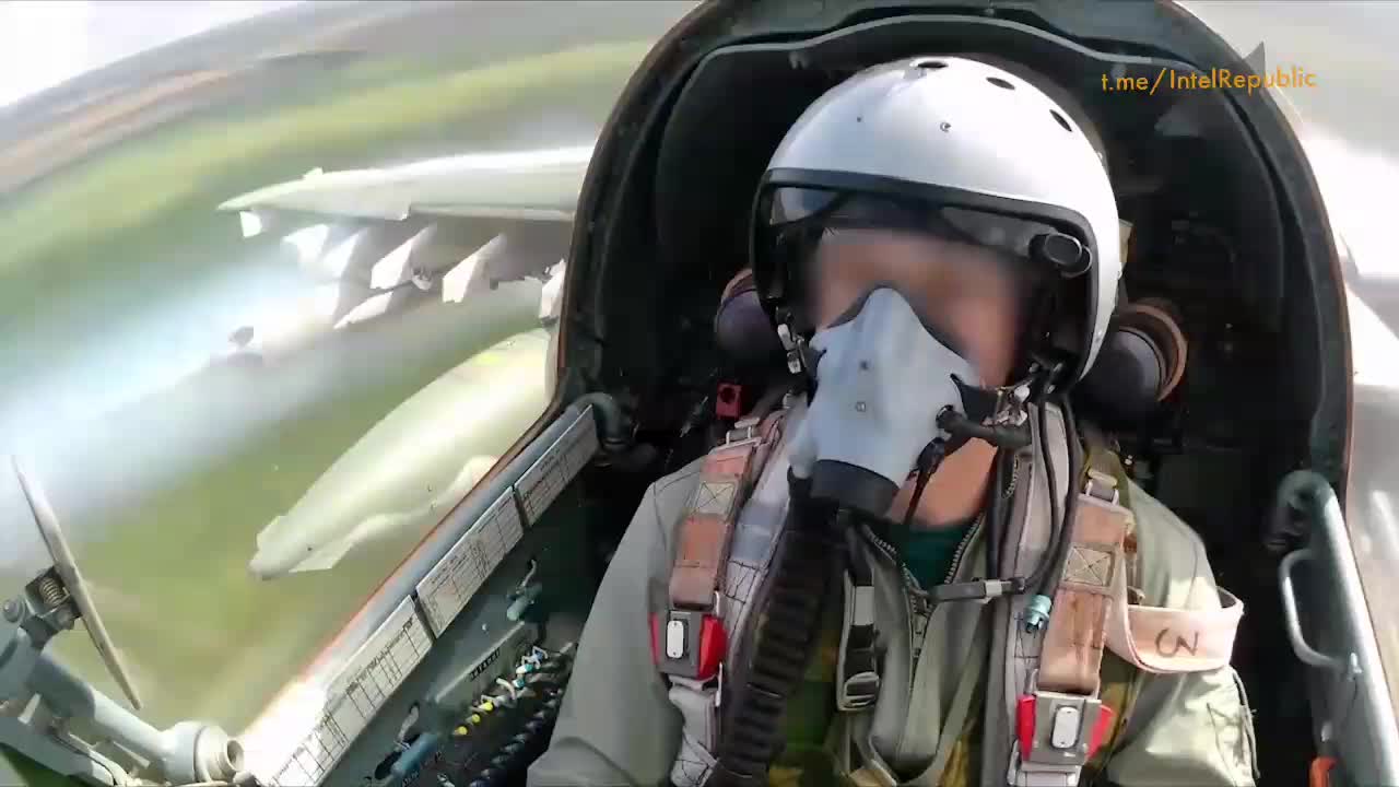 Russian SU-25s, as they take to the skies