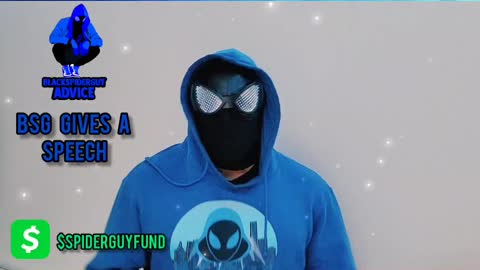 Black Spider Guy Gives A Speech