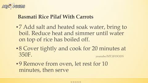 Basmati Rice Pilaf With Carrots INDIAN RECIPES MOST POPULAR INDIAN RECIPES EASY TO LEARN