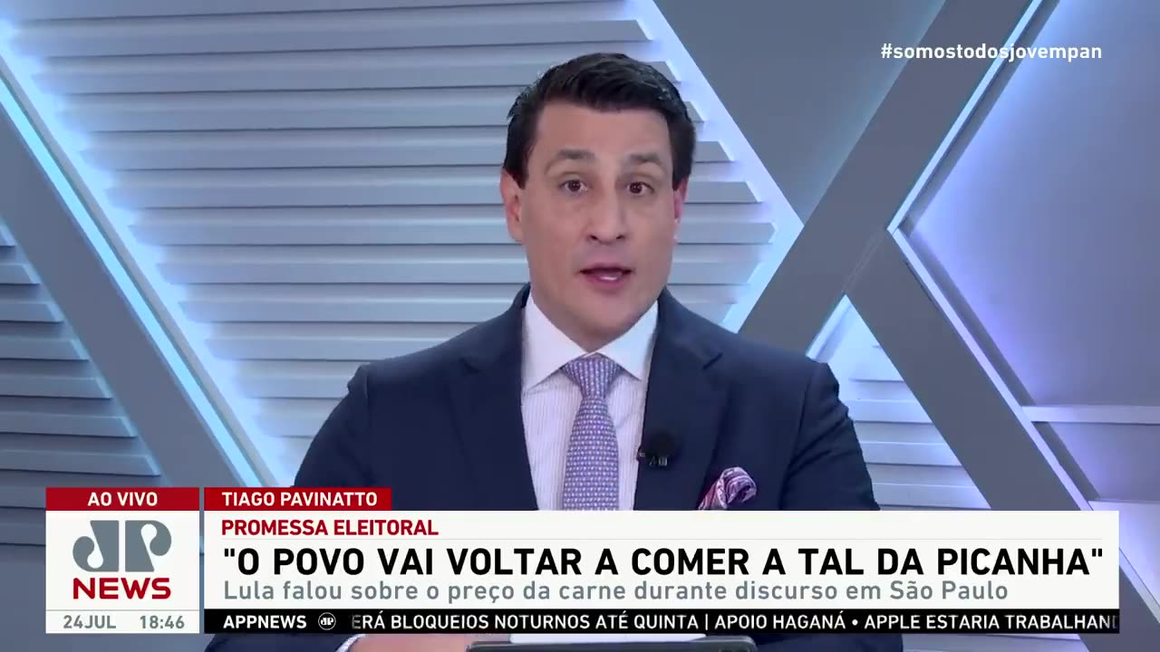 O povo vai voltar a comer a tal da picanha", promete Lula (PT)