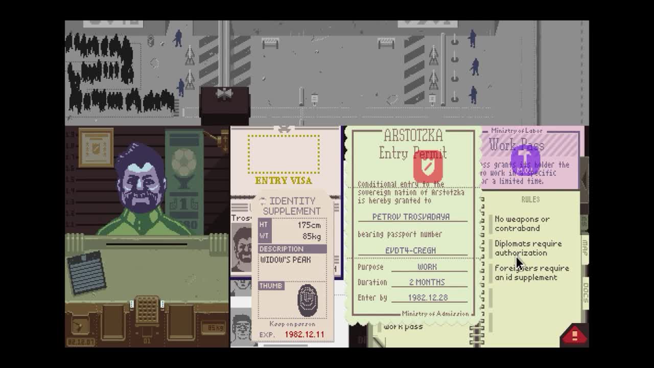 Papers, Please (Part 3) [Jorji Drug Smuggling Ring]