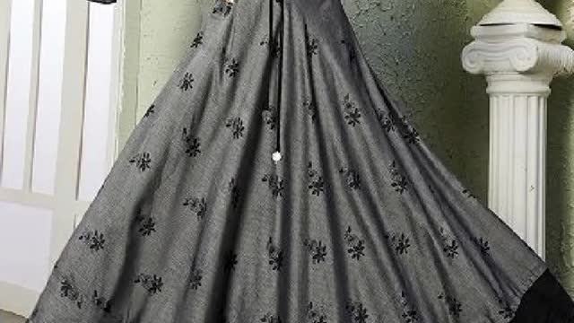 Grey colour dress design