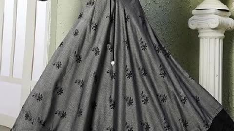 Grey colour dress design