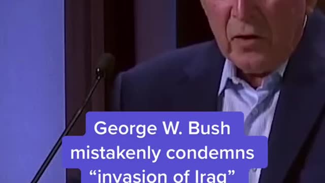 President George W. Bush mistakenly condemned the