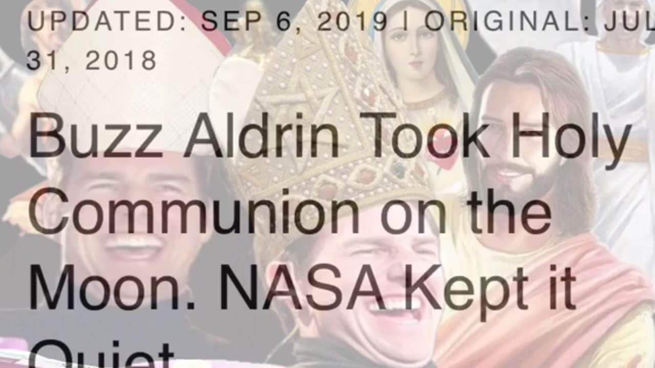 Buzz Aldrin Took Holy Communion on the Moon. NASA Keep it Quiet