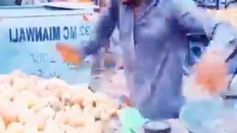 Amazing fruit seller