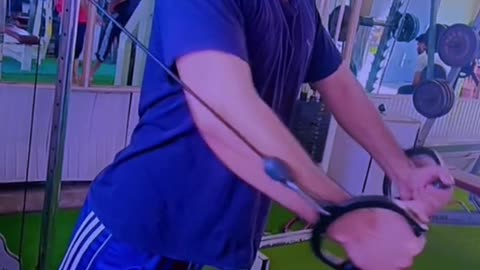 Chest workout in gym