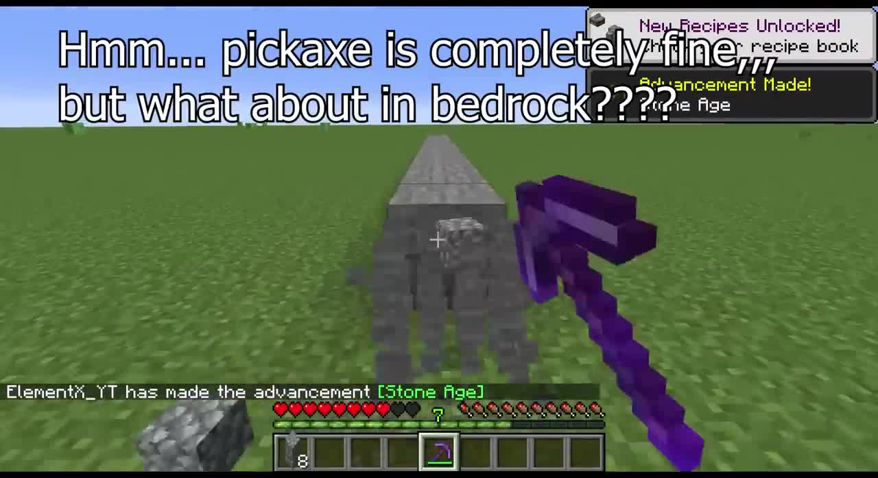 How fast will unbreaking -1 BILLION pickaxe break