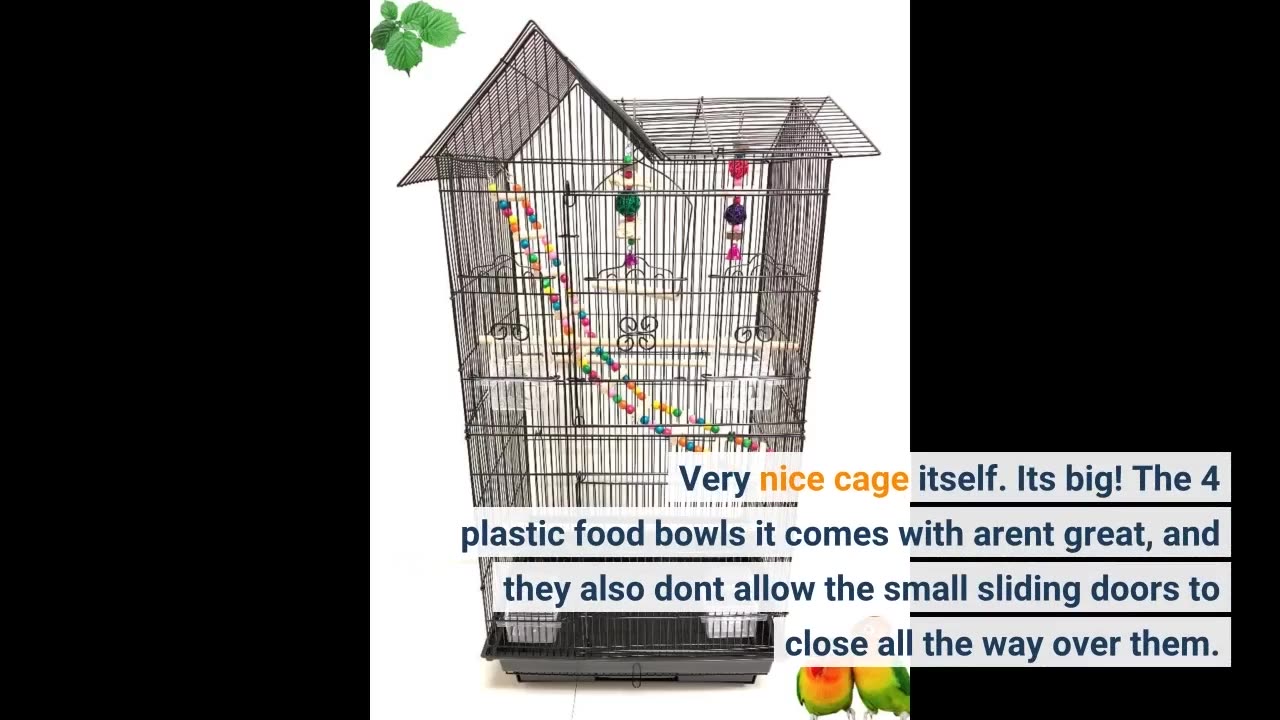Large Wrought Iron Breeding Flight Canary Parakeet Cockatiel-Overview