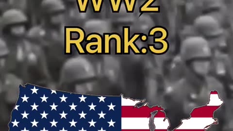 Countries military rank in 2022 vs ww2