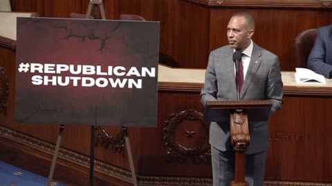 Hakeem Jeffries claims government funding bill is “part of an effort to shut down the government”