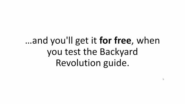 Backyard Revolution