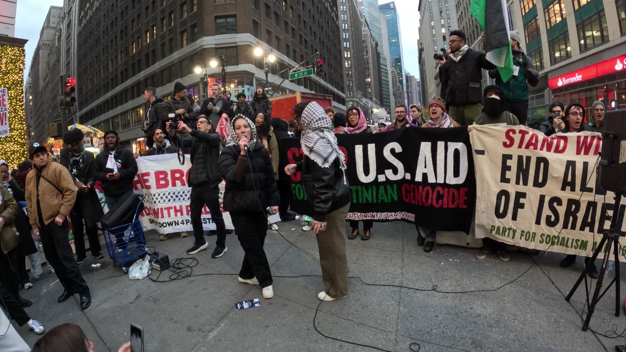 "INTERNATIONAL DAY OF SOLIDARITY WITH THE PALESTINIAN PEOPLE" in New York City.