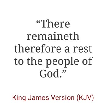 Rest people of God!