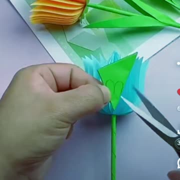 Make A Flower With Paper by Diy ideas #short