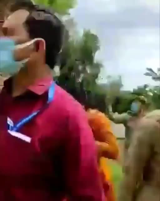 Punjabi Auntie gets force-jabbed in India