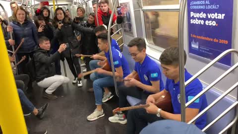 Kazakh in NEW YORK, SUBWAY/METRO