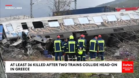 At Least 36 Killed After Two Trains Collide Head-On In Greece