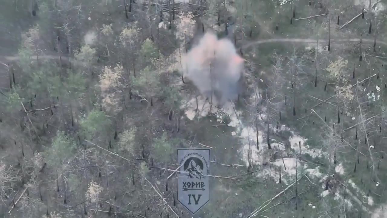 Compilation of drone strikes on Russian infantry in the Serebryansky forest