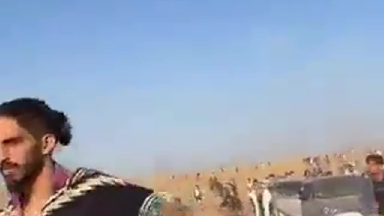 Israeli people are running away ghaza attack