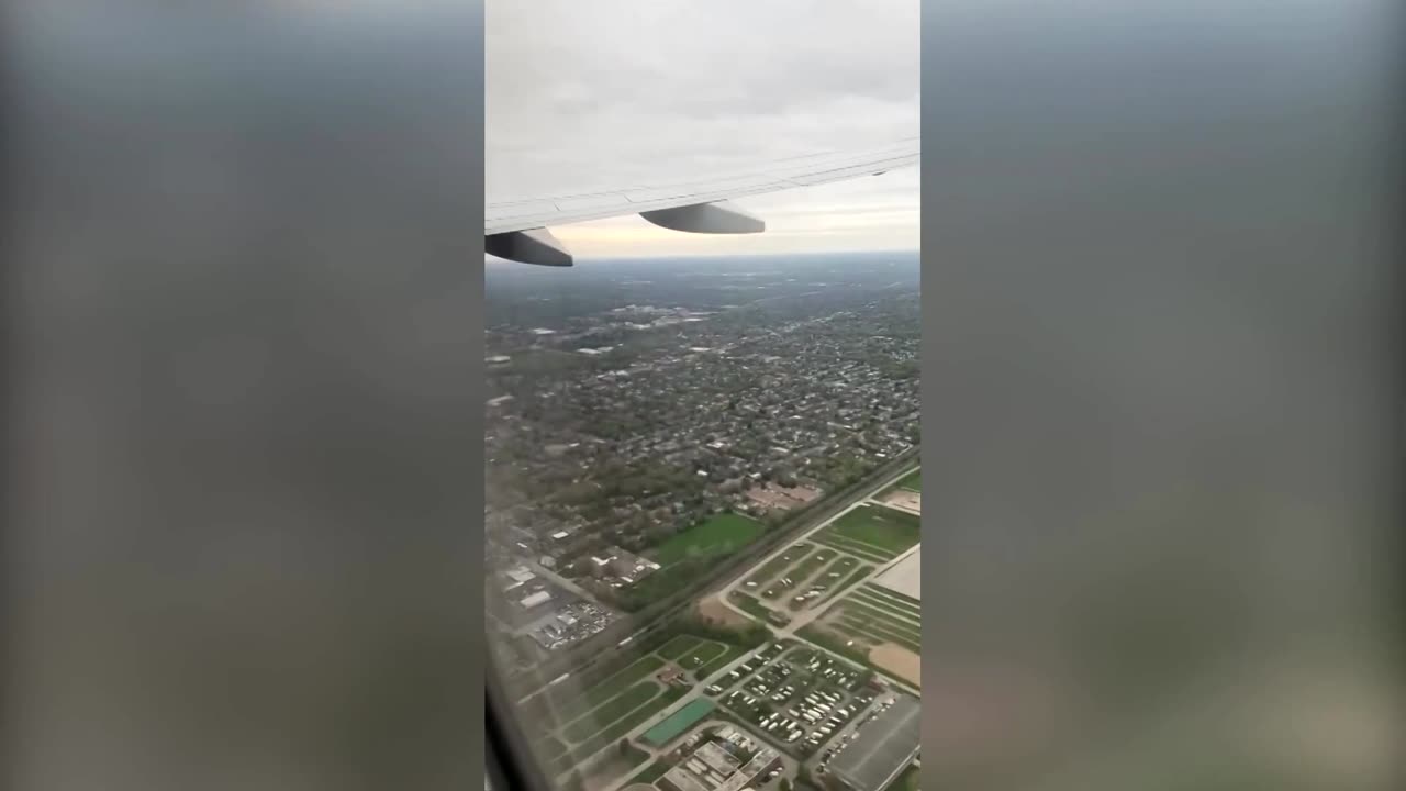 Plane catches fire shortly after taking off in US