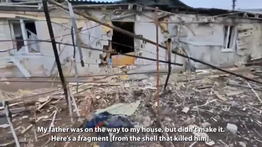 Man from Donetsk lost his family in Ukrainian shelling