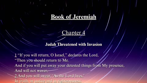 Christian Meme Video: Jeremiah Chapter 4 (02/25/2024)