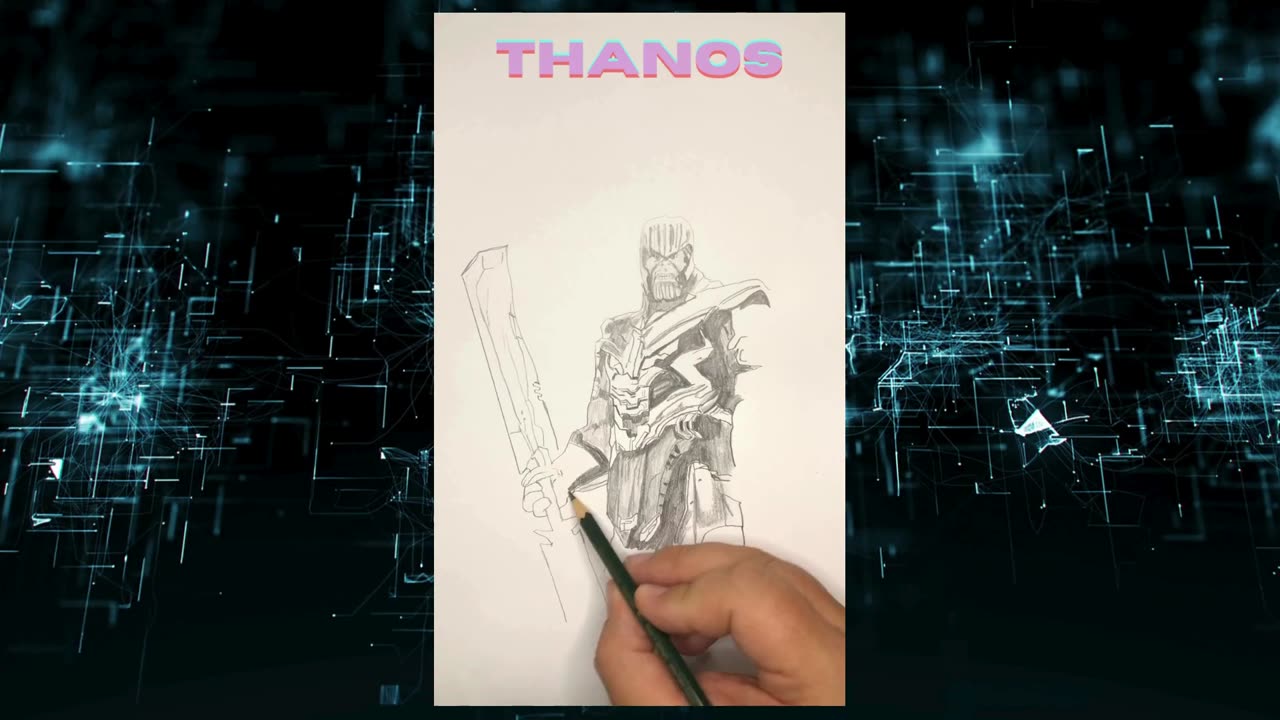 Thanos 2.0 timelapse drawing