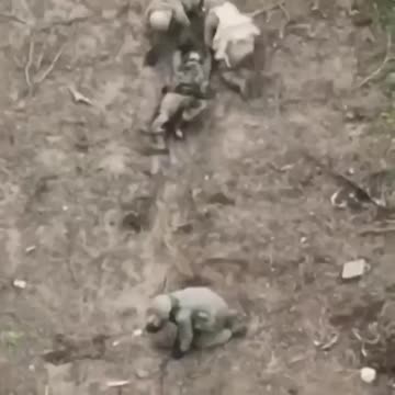 Russian Tries to Drag His One Legged Friend to Safty