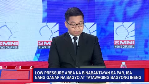 Low pressure area na binabantayan sa PAR, isa nang ganap na bagyo