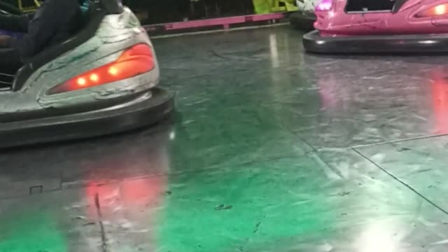 Bumper Car Girl Bumps a Little Too Hard