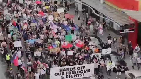 More footage of the Freedom Protest in New Zealand