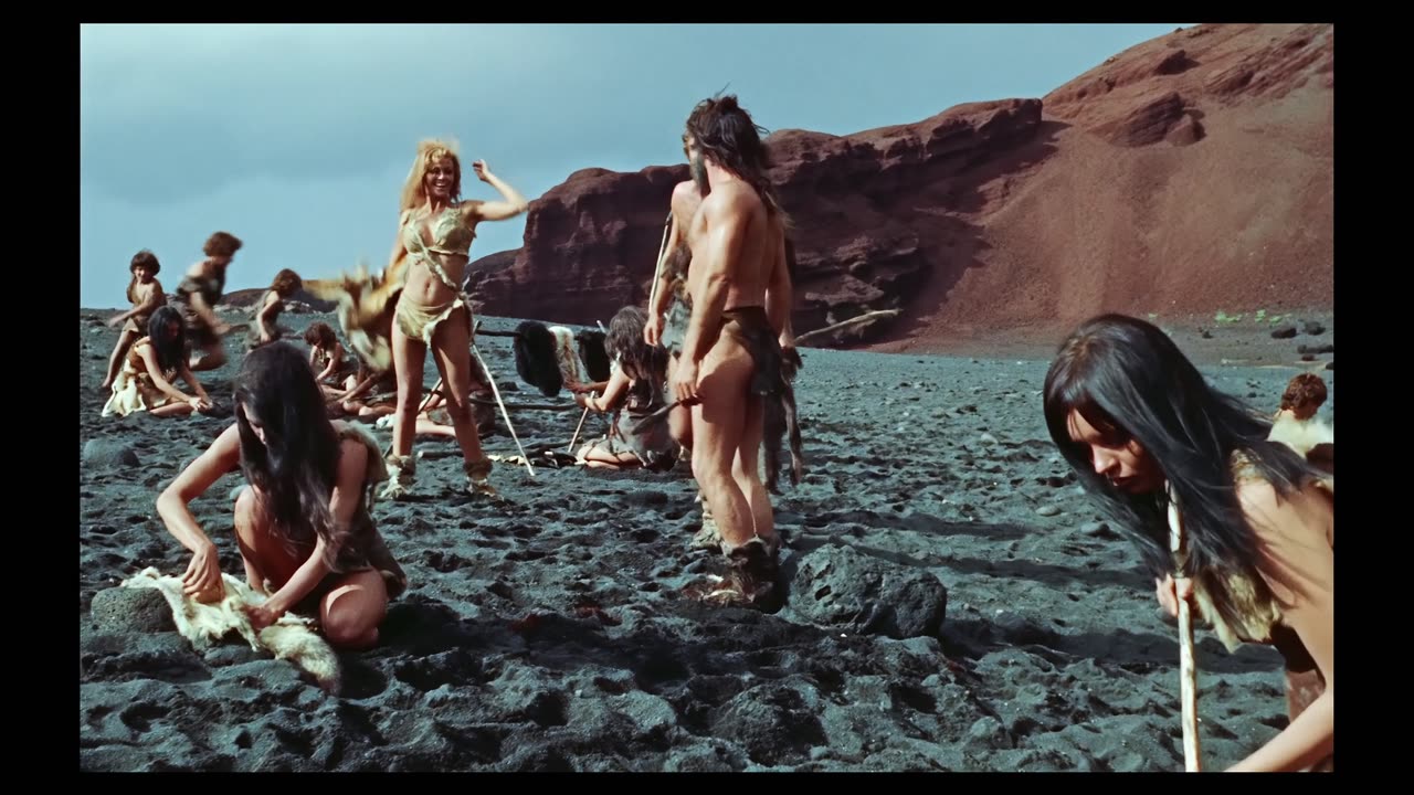 One Million Years 1966 Raquel Welch scene 4 remastered 4k