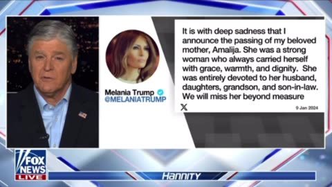 First Lady Melania Trump’s mother has passed 🙏🙏💥💥