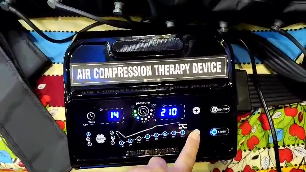 Pneumatic Intermittent Air Compression Therapy 8 Chamber Digital Model with 6 Modes