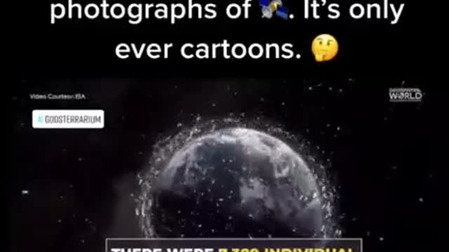 We're never shown photographs of SATELLITES. It's only ever cartoons.