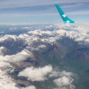 Alps from Above Kanin to Triglav mountain peak, the highest [2,864 m]) of Slovenia