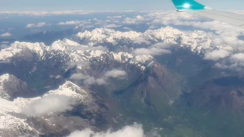 Alps from Above Kanin to Triglav mountain peak, the highest [2,864 m]) of Slovenia